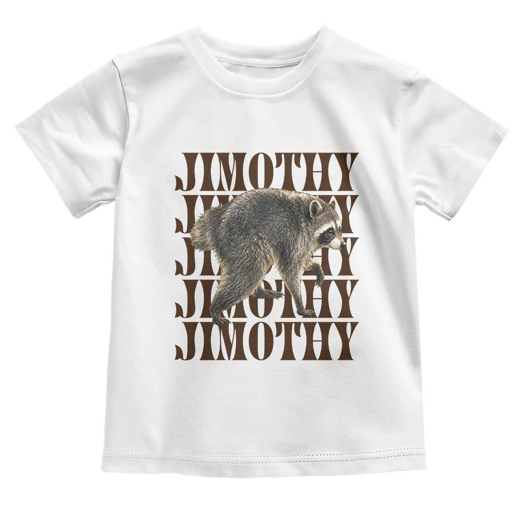 Jimothy The Raccoon Toddler T Shirt Vintage Trash Panda Animal Lover Gift TS12 White Print Your Wear