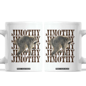 Jimothy The Raccoon Coffee Mug Vintage Trash Panda Animal Lover Gift