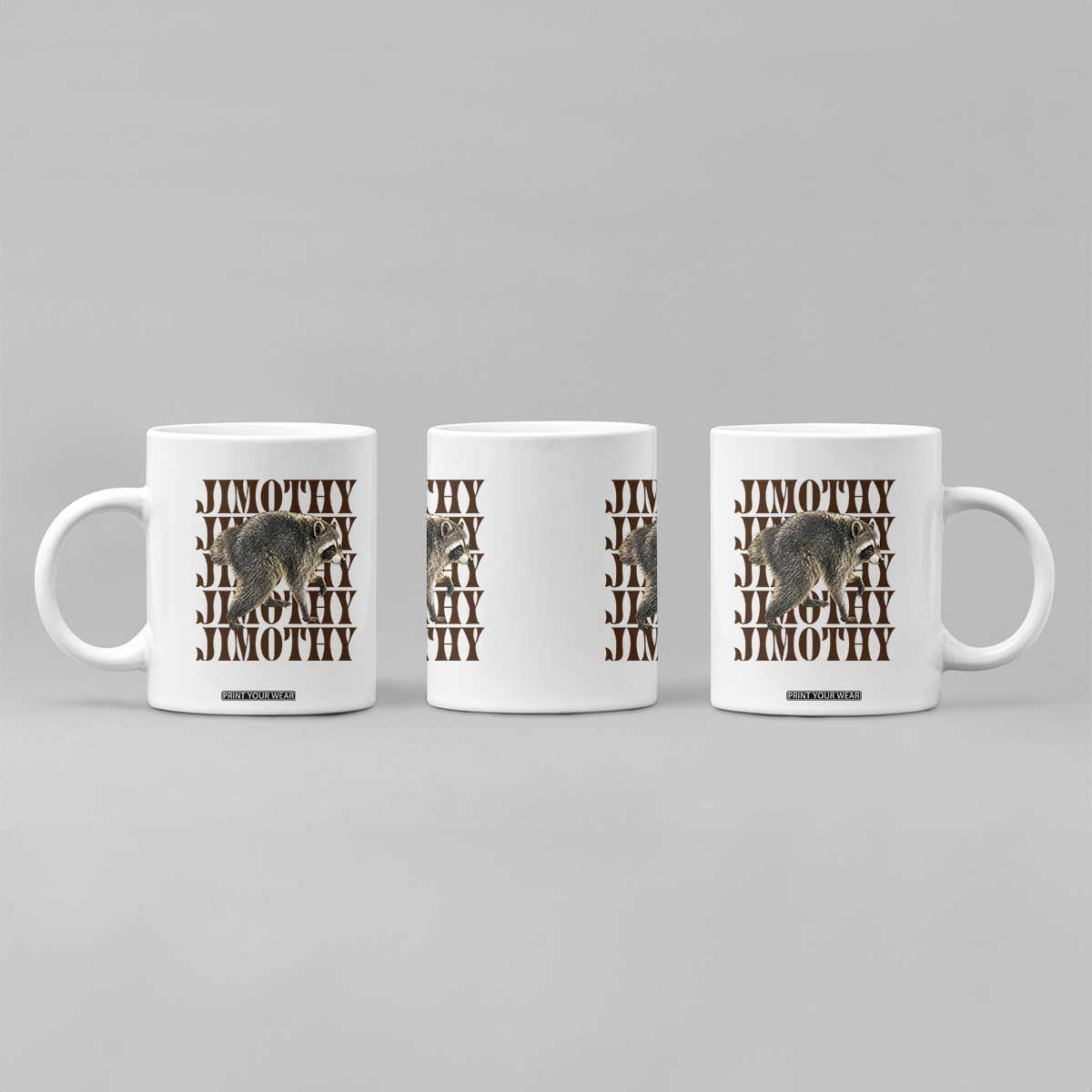 Jimothy The Raccoon Coffee Mug Vintage Trash Panda Animal Lover Gift