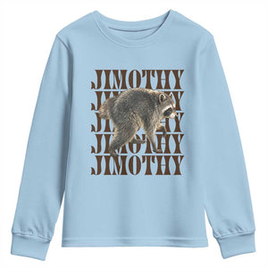 Jimothy The Raccoon Youth Sweatshirt Vintage Trash Panda Animal Lover Gift