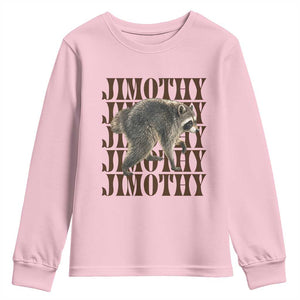 Jimothy The Raccoon Youth Sweatshirt Vintage Trash Panda Animal Lover Gift