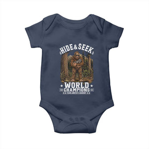 Bigfoot Jimothy The Raccoon Cryptid Animal Friendship Baby Onesie Hide And Seek World Champions