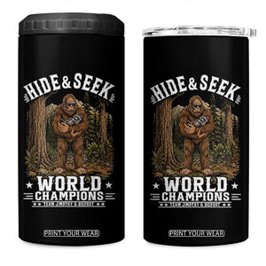 Bigfoot Jimothy The Raccoon Cryptid Animal Friendship 4 in 1 Can Cooler Tumbler Hide And Seek World Champions