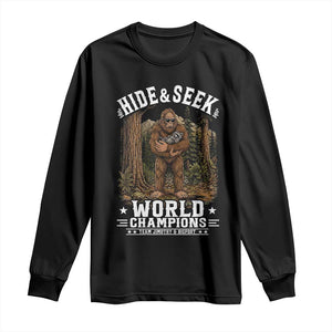 Bigfoot Jimothy The Raccoon Cryptid Animal Friendship Long Sleeve Shirt Hide And Seek World Champions