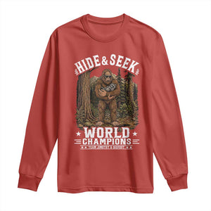 Bigfoot Jimothy The Raccoon Cryptid Animal Friendship Long Sleeve Shirt Hide And Seek World Champions