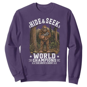 Bigfoot Jimothy The Raccoon Cryptid Animal Friendship Sweatshirt Hide And Seek World Champions