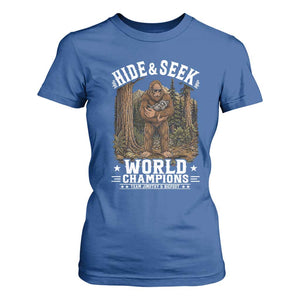 Bigfoot Jimothy The Raccoon Cryptid Animal Friendship T Shirt For Women Hide And Seek World Champions