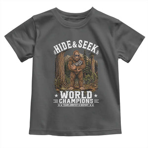 Bigfoot Jimothy The Raccoon Cryptid Animal Friendship Toddler T Shirt Hide And Seek World Champions
