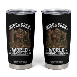 Bigfoot Jimothy The Raccoon Cryptid Animal Friendship Tumbler Cup Hide And Seek World Champions