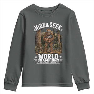 Bigfoot Jimothy The Raccoon Cryptid Animal Friendship Youth Sweatshirt Hide And Seek World Champions