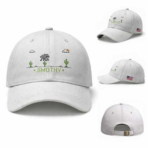 Funny Jimothy The Raccoon Baseball Cap Pixel Art Retro Gaming Trash Panda Meme