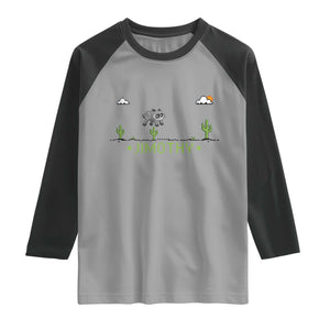 Funny Jimothy The Raccoon Raglan Shirt Pixel Art Retro Gaming Trash Panda Meme