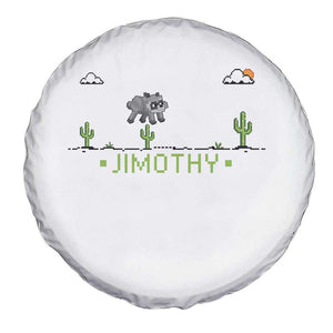 Funny Jimothy The Raccoon Spare Tire Cover Pixel Art Retro Gaming Trash Panda Meme