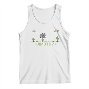 Funny Jimothy The Raccoon Tank Top Pixel Art Retro Gaming Trash Panda Meme