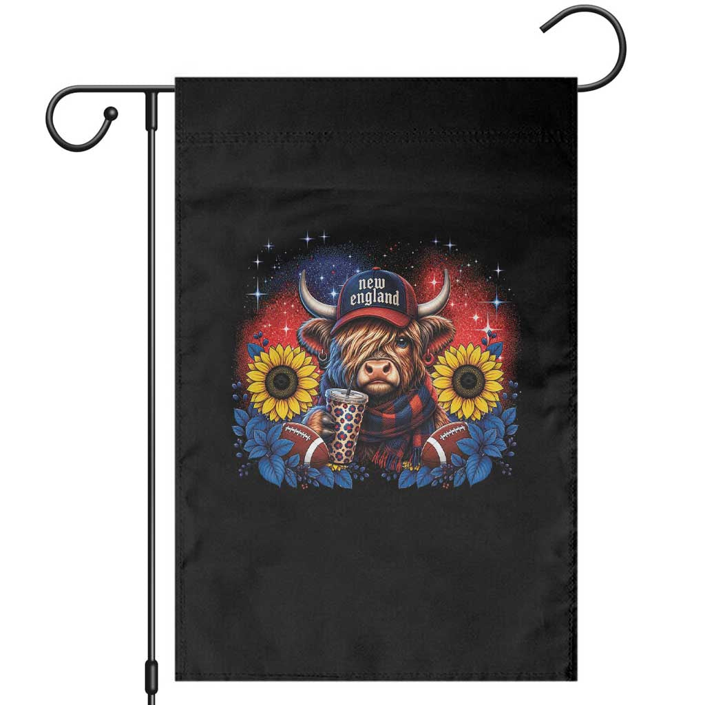 Cute Highland Cow Game Day Garden Flag New England Sports Fan Gift TS12 Black Print Your Wear