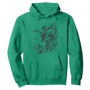 Funny Bigfoot Mountain Climber Hoodie Outdoor Hiking Adventure