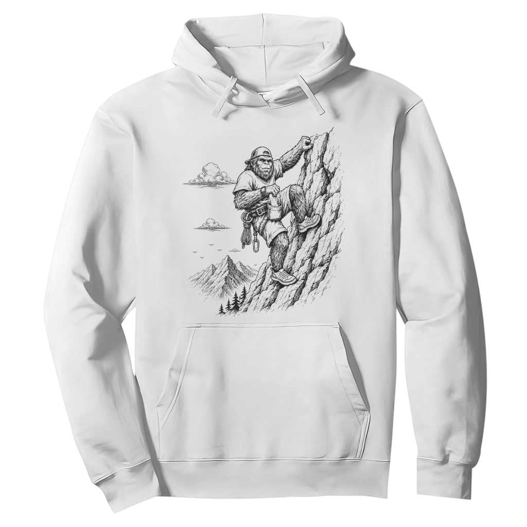 Funny Bigfoot Mountain Climber Hoodie Outdoor Hiking Adventure TS12 White Print Your Wear