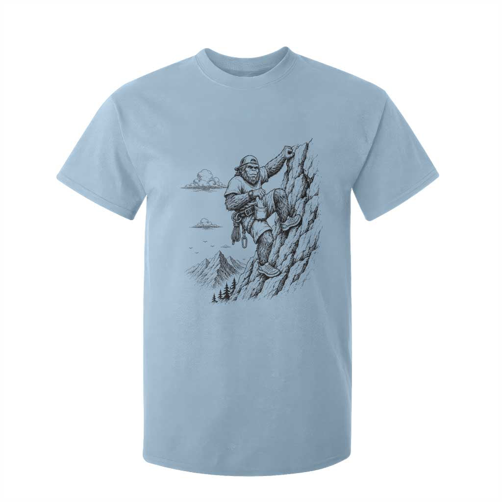 Funny Bigfoot Mountain Climber T Shirt For Kid Outdoor Hiking Adventure