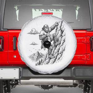 Funny Bigfoot Mountain Climber Spare Tire Cover Outdoor Hiking Adventure