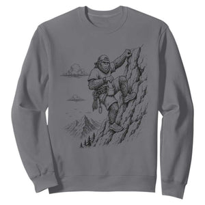 Funny Bigfoot Mountain Climber Sweatshirt Outdoor Hiking Adventure