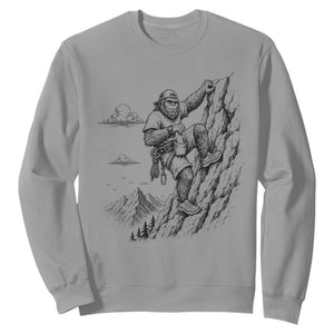 Funny Bigfoot Mountain Climber Sweatshirt Outdoor Hiking Adventure