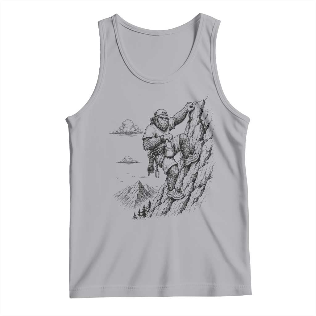 Funny Bigfoot Mountain Climber Tank Top Outdoor Hiking Adventure