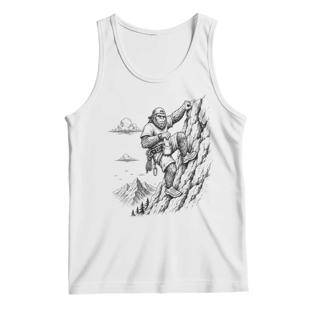 Funny Bigfoot Mountain Climber Tank Top Outdoor Hiking Adventure TS12 White Print Your Wear