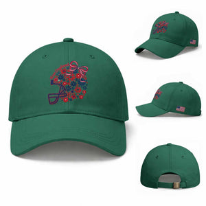 New England Game Day Sports Fan Baseball Cap Floral Football Helmet With Bow