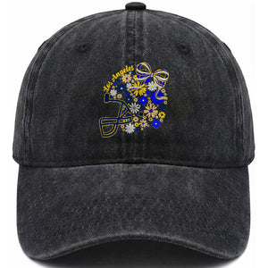 Los Angeles Game Day Sports Fan Washed Cotton Baseball Cap Floral Football Helmet With Bow