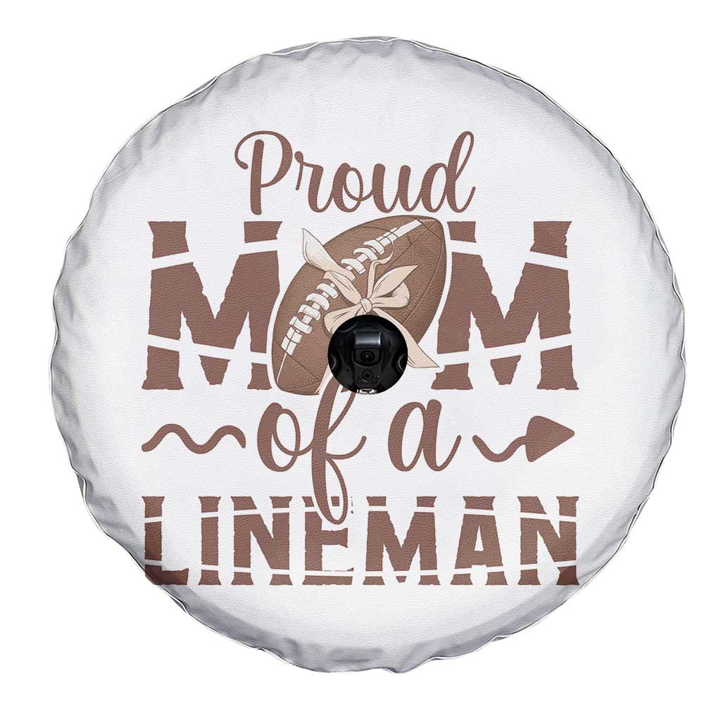 Football Mom Gift Spare Tire Cover Proud Mom Of A Lineman TS12 Print Your Wear