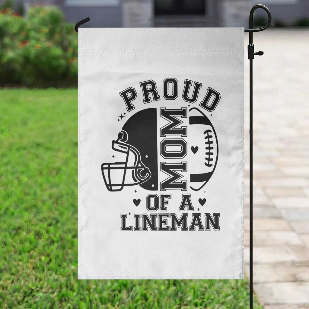 Proud Mom Of A Lineman Garden Flag Football Fan Gift For Women TS12 Print Your Wear