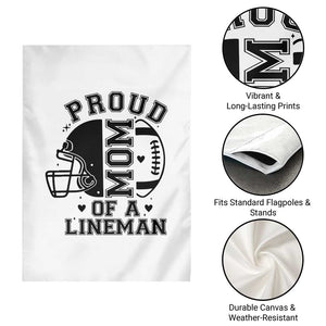 Proud Mom Of A Lineman Garden Flag Football Fan Gift For Women TS12 Print Your Wear