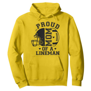 Proud Mom Of A Lineman Hoodie Football Fan Gift For Women TS12 Daisy Print Your Wear