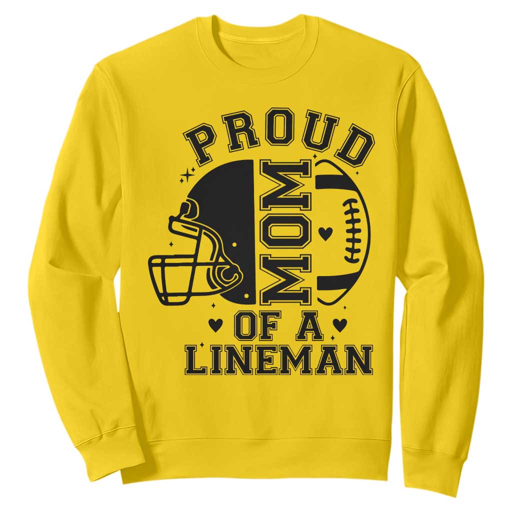 Proud Mom Of A Lineman Sweatshirt Football Fan Gift For Women TS12 Daisy Print Your Wear