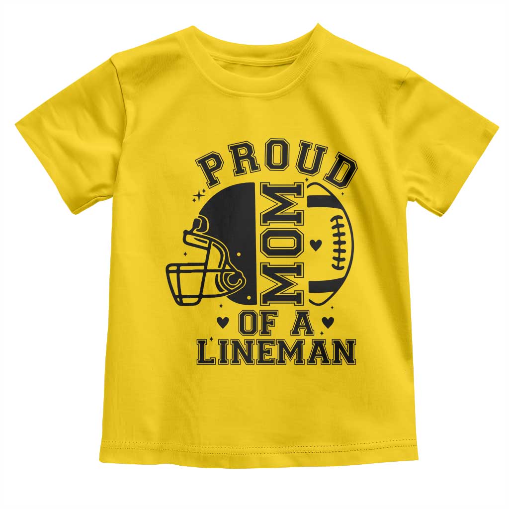 Proud Mom Of A Lineman Toddler T Shirt Football Fan Gift For Women TS12 Daisy Print Your Wear