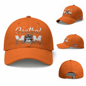 Football Mom Life Baseball Cap Sports Fan Gift For Women TS12 Baseball Cap Universal Fit Orange Print Your Wear
