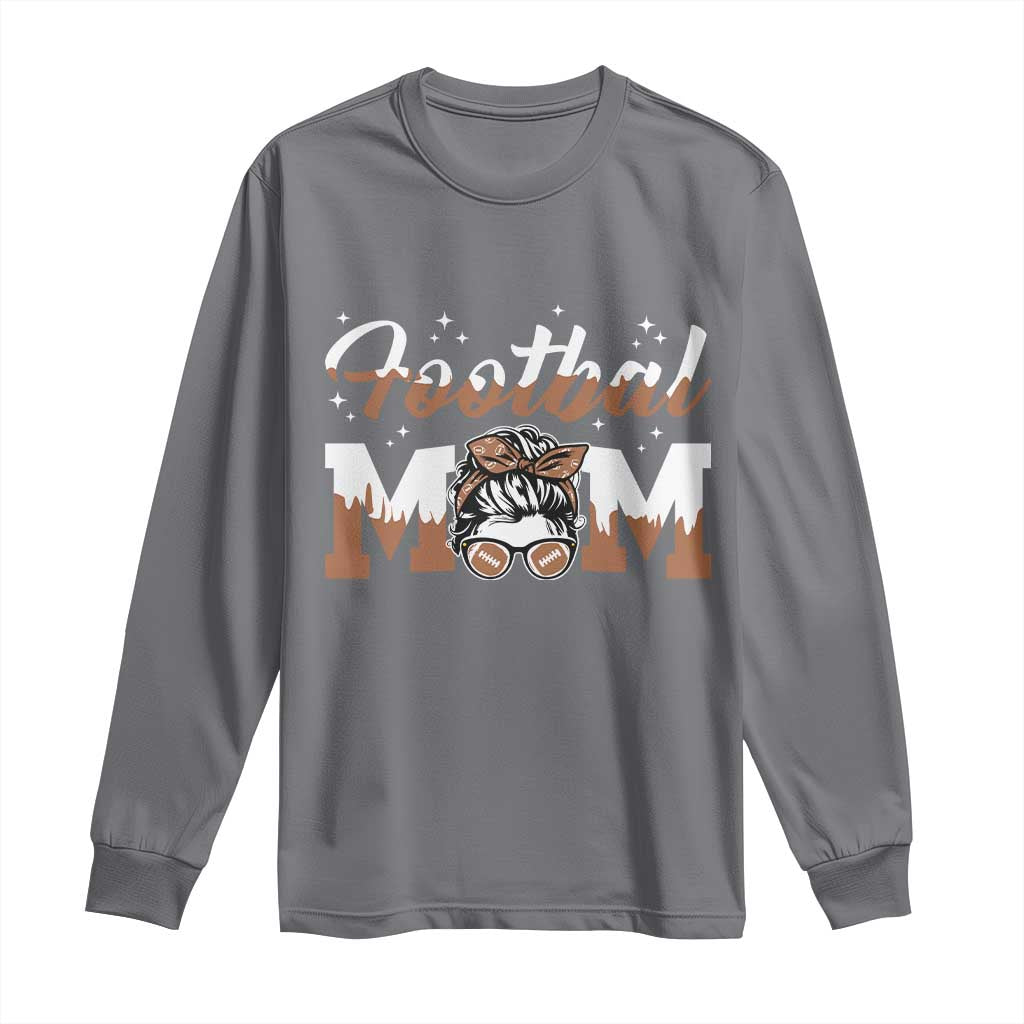Football Mom Life Long Sleeve Shirt Sports Fan Gift For Women TS12 Charcoal Print Your Wear