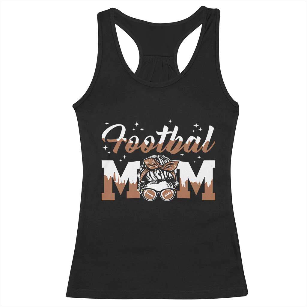Football Mom Life Racerback Tank Top Sports Fan Gift For Women TS12 Black Print Your Wear