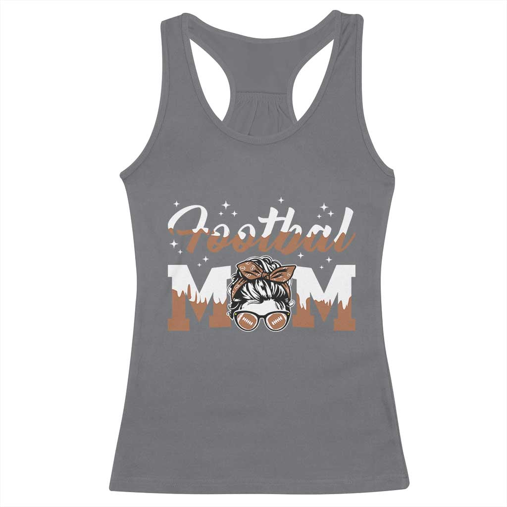 Football Mom Life Racerback Tank Top Sports Fan Gift For Women TS12 Charcoal Print Your Wear