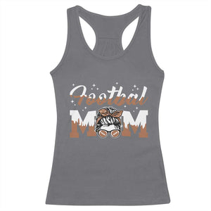 Football Mom Life Racerback Tank Top Sports Fan Gift For Women TS12 Charcoal Print Your Wear