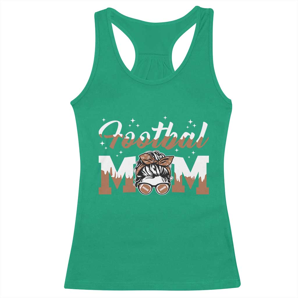 Football Mom Life Racerback Tank Top Sports Fan Gift For Women TS12 Irish Green Print Your Wear