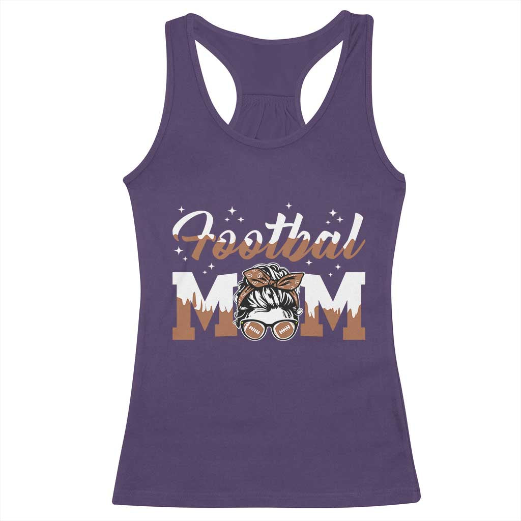 Football Mom Life Racerback Tank Top Sports Fan Gift For Women TS12 Purple Print Your Wear