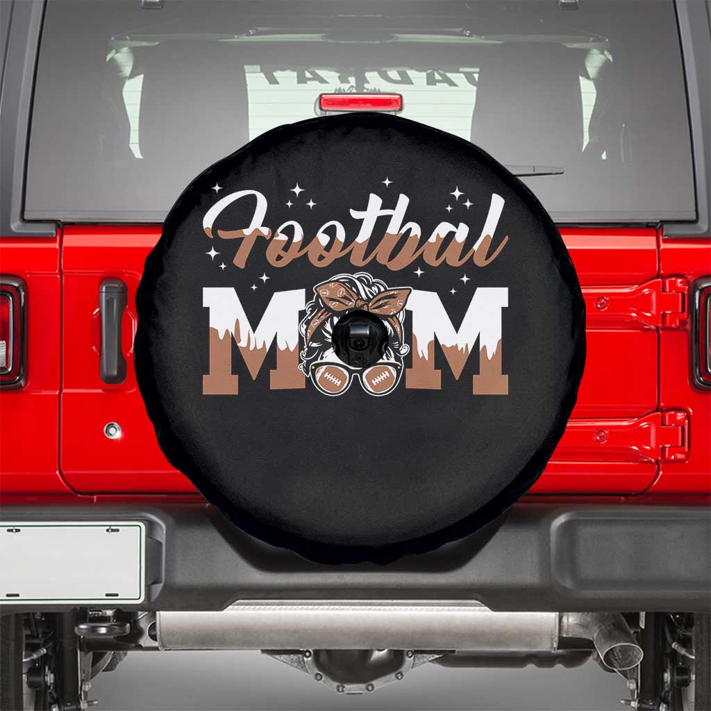 Football Mom Life Spare Tire Cover Sports Fan Gift For Women TS12 Black Print Your Wear