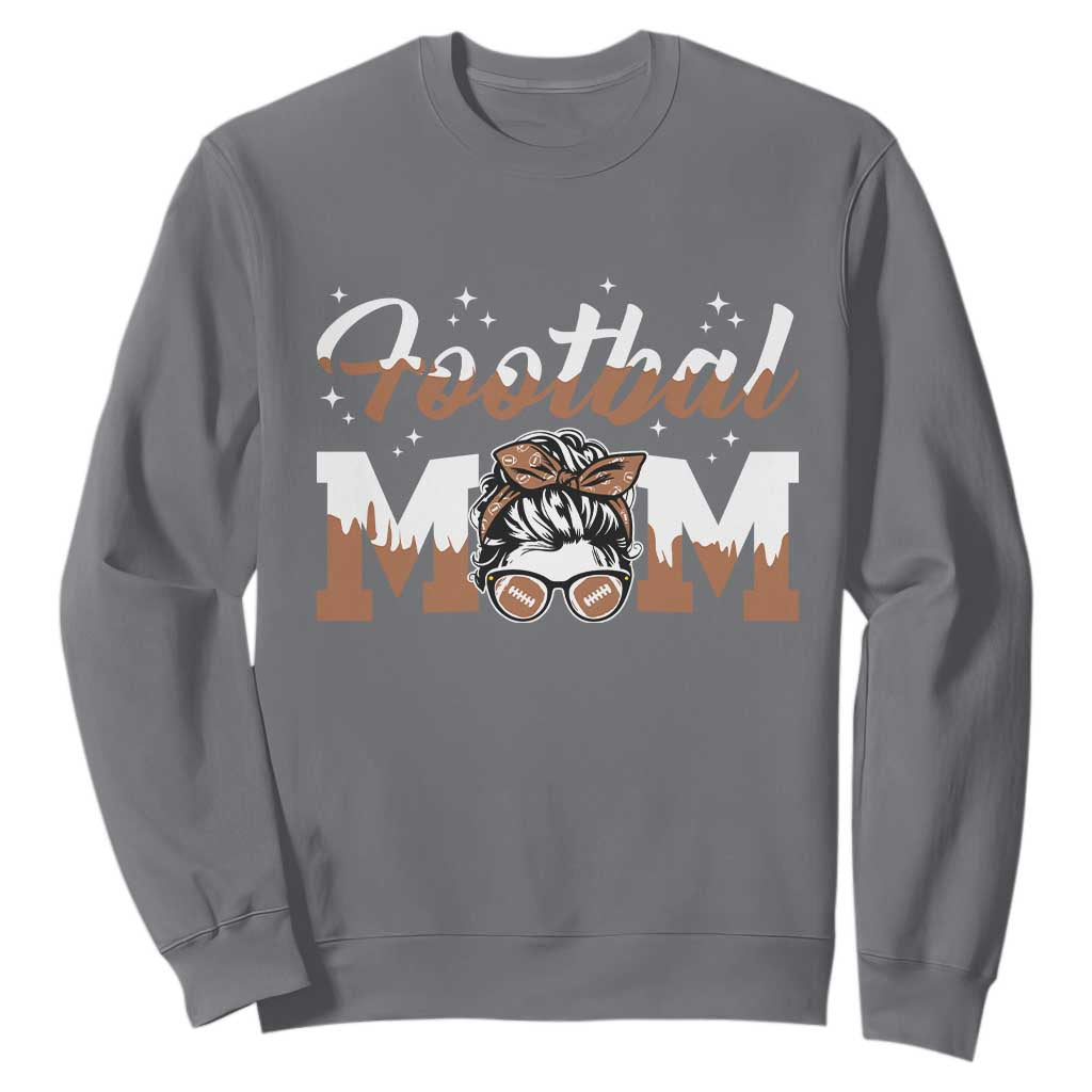 Football Mom Life Sweatshirt Sports Fan Gift For Women TS12 Charcoal Print Your Wear
