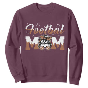 Football Mom Life Sweatshirt Sports Fan Gift For Women TS12 Maroon Print Your Wear