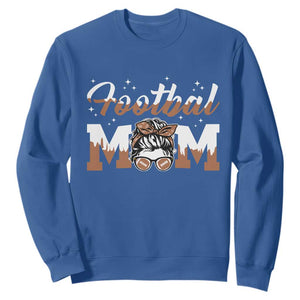 Football Mom Life Sweatshirt Sports Fan Gift For Women TS12 Royal Blue Print Your Wear