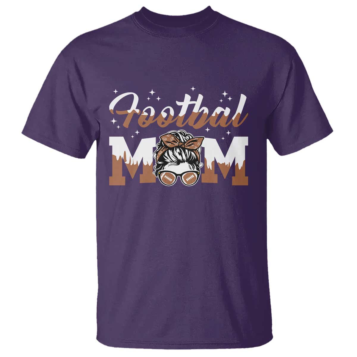 Football Mom Life T Shirt Sports Fan Gift For Women TS12 Purple Print Your Wear