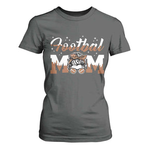 Football Mom Life T Shirt For Women Sports Fan Gift For Women TS12 Dark Heather Print Your Wear