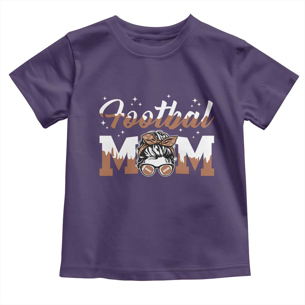 Football Mom Life Toddler T Shirt Sports Fan Gift For Women TS12 Purple Print Your Wear