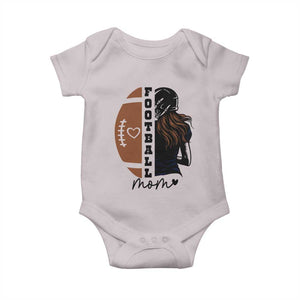 Proud Football Mom Baby Onesie Game Day Supporter Gift TS12 Ice Gray Print Your Wear